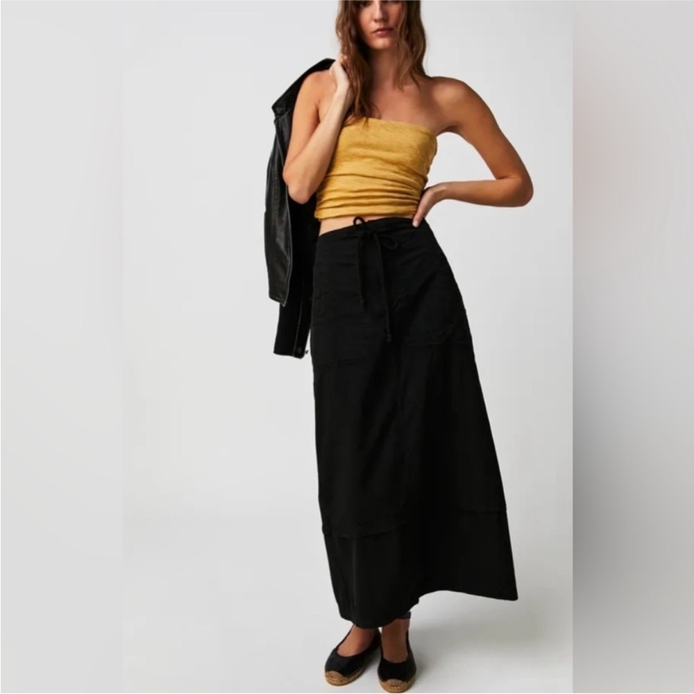 Free People- Boulevard Ruched Tube Top (XL) - Picture 3 of 8